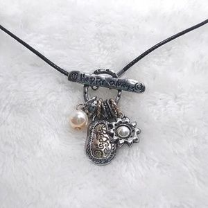 Fairycore Beaded Charm Necklace